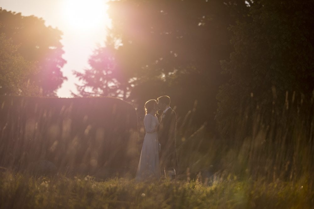bride and groom in candid wedding moment in Glasgow