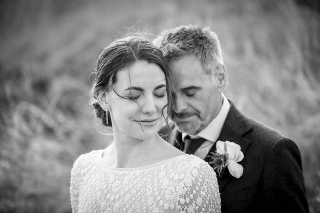 couple share a quiet moment captured by photography