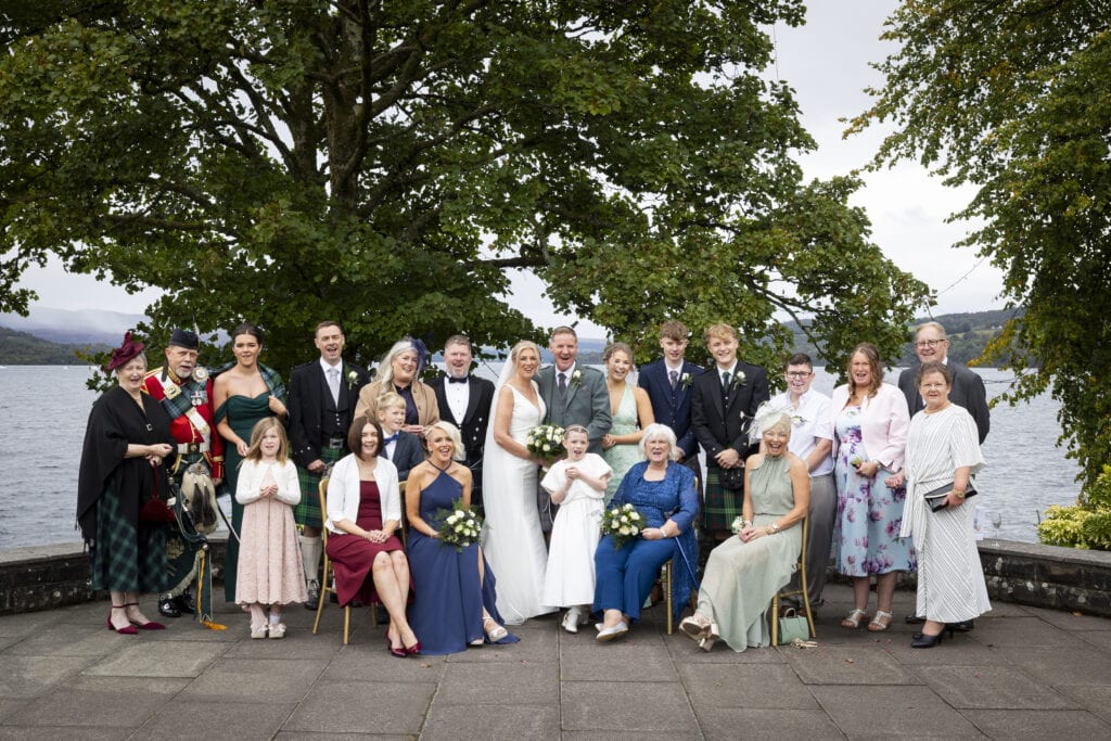 Family group photo at the Cruin, Loch Lomond