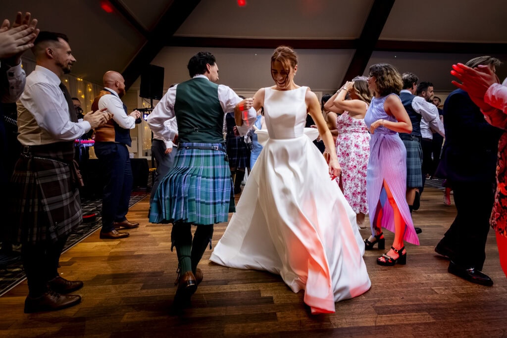 Wedding evening party at The Cruin, Loch Lomond